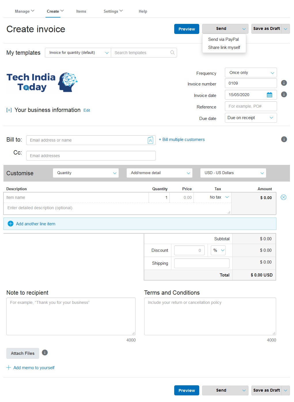 paypal invoicing fees high volume